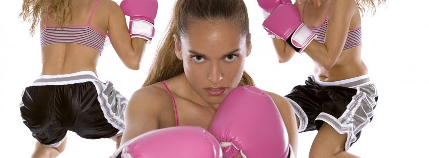 Canadian model, Kimberly Edwards - female boxer