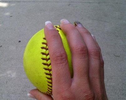 Fastball Grip for a Softball - Kimberly-Edwards.com