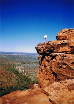 King's Canyon, Central Australia - Mar.1995 - Canadian Model, Kimberly Edwards