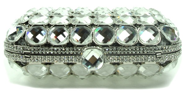 High Quality Stone Embellished Clutch - mezonhandbags.com